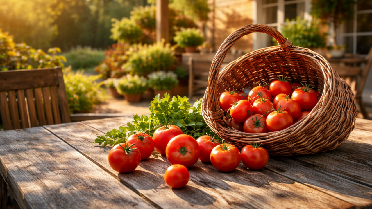 Быстрая закуска из яиц и помидоров для дачи. Ре...