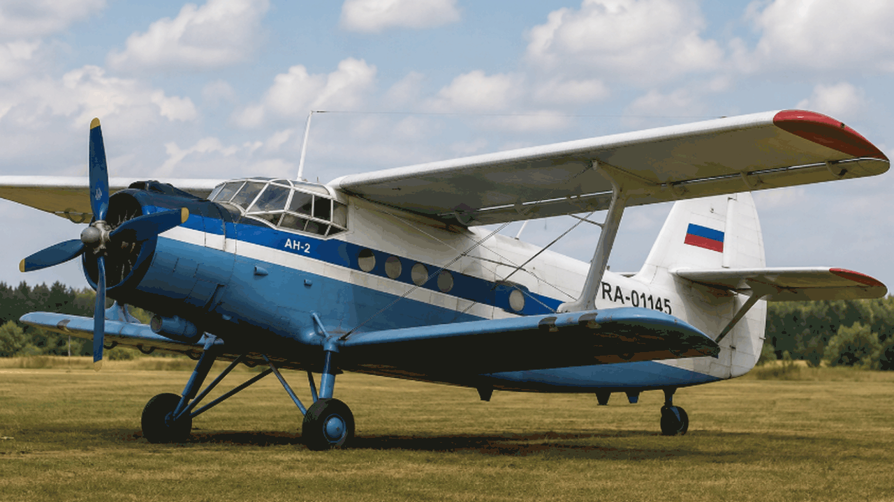 В Краснодарском крае самолет Ан-2 совершил жест...