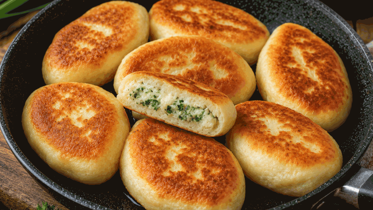 Ленивые пирожки на сковороде: начинку не заворачиваю, а вкус все равно как у домашних пирожков Быстрые ленивые пирожки на сковороде без лепки ...