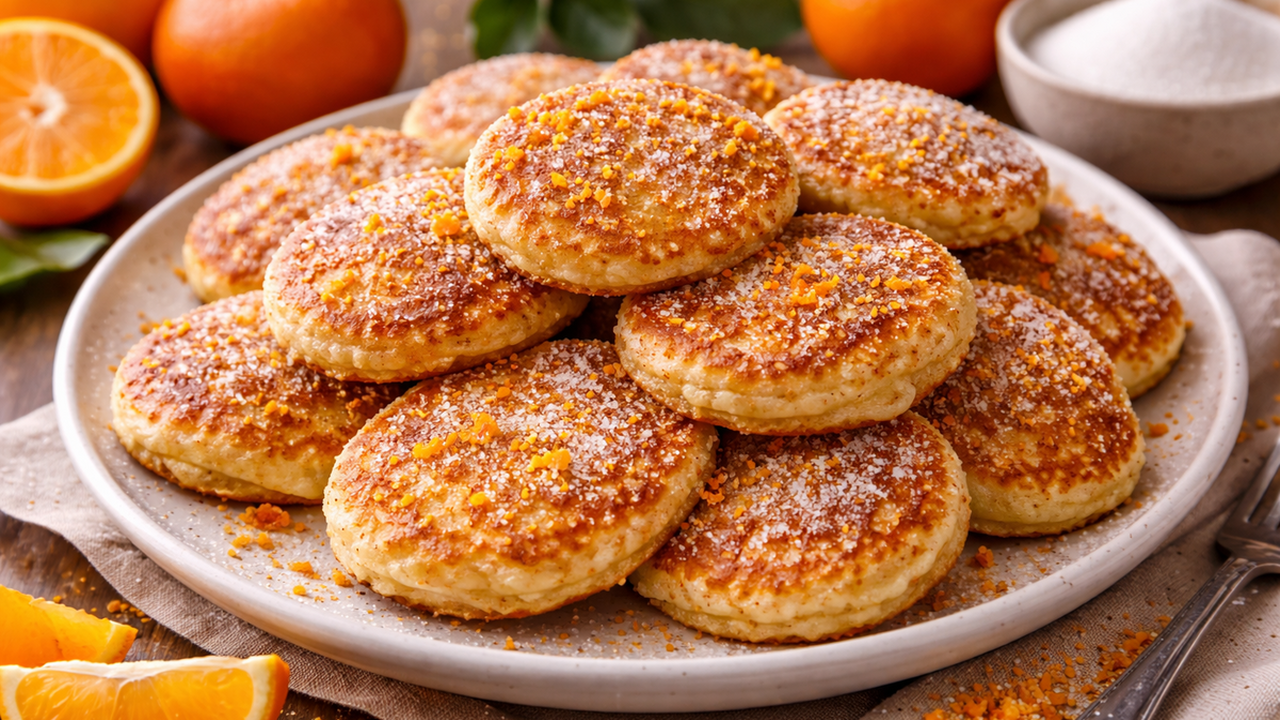 Оладьи с добавлением мандаринов становятся альт...
