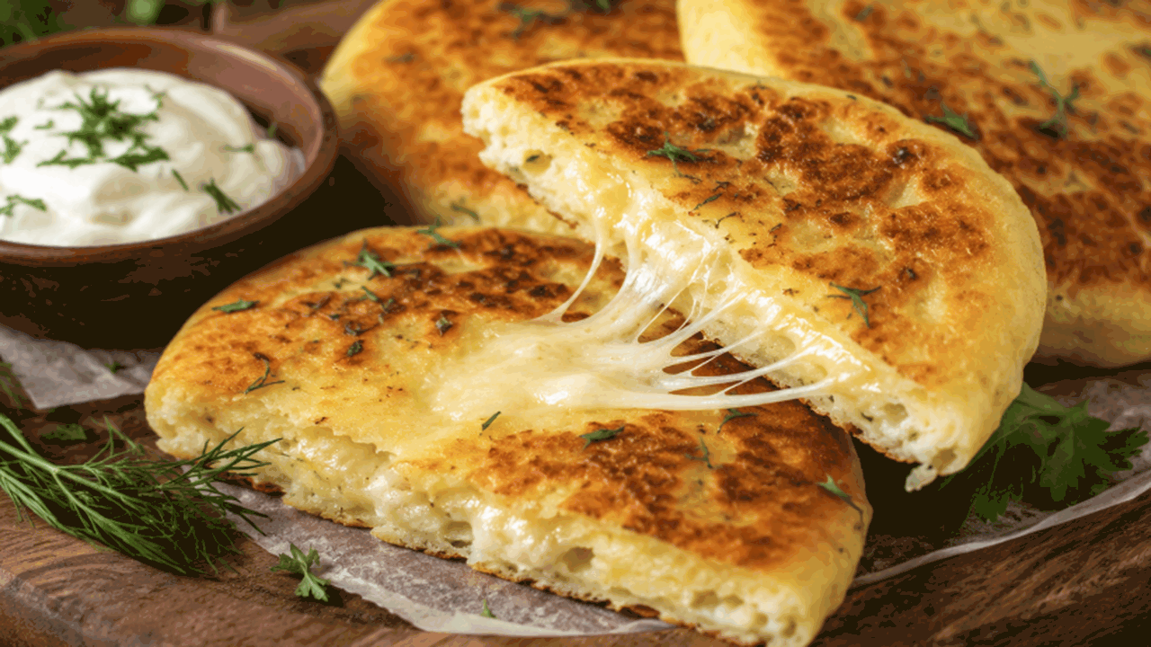 Картофельные лепёшки с сыром на сковороде — про...